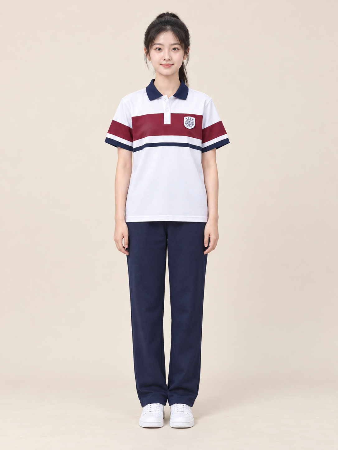 北京市房山区良乡第三中学校服图片