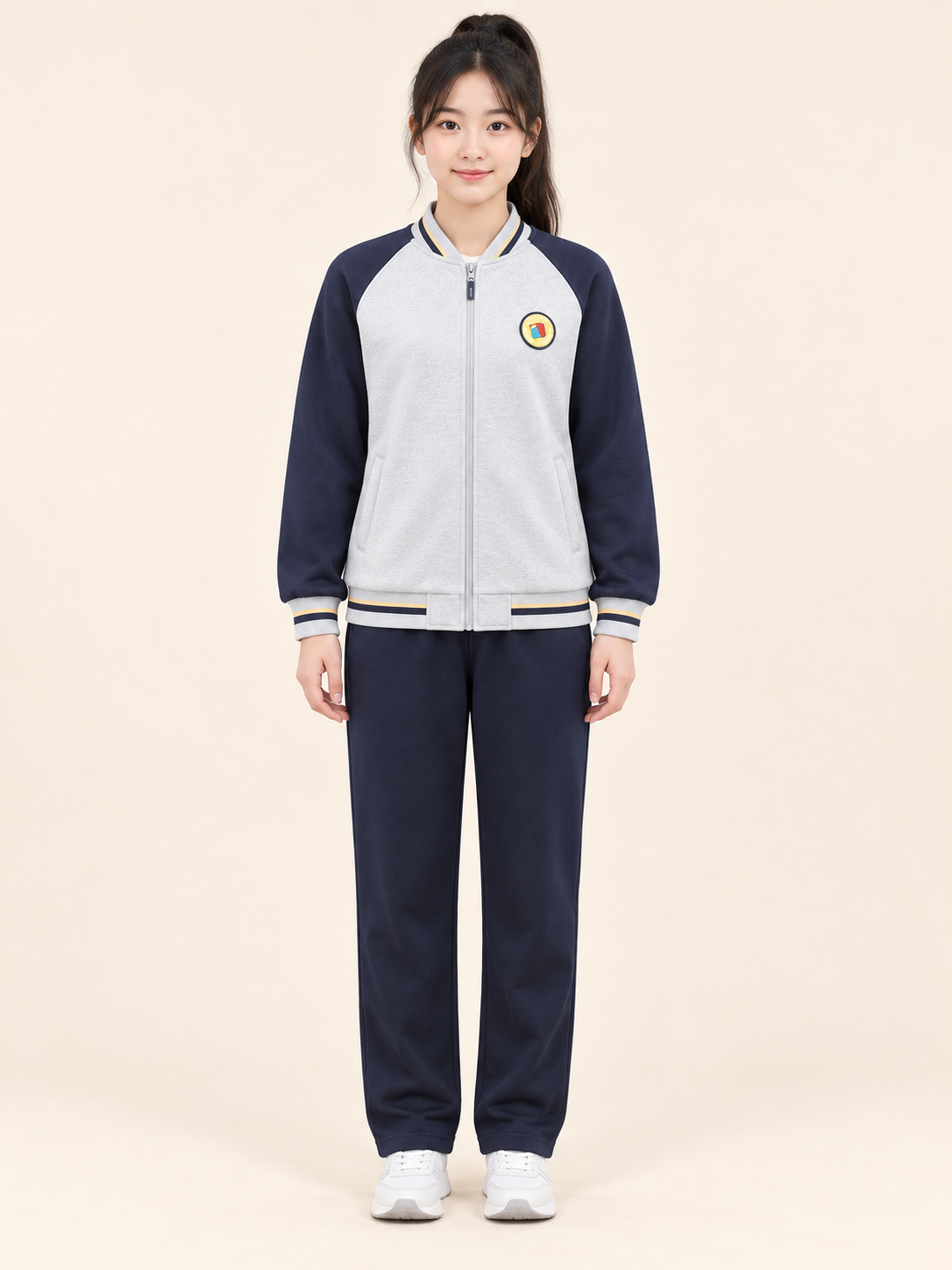 北京市第八十中学管庄分校春秋校服图片