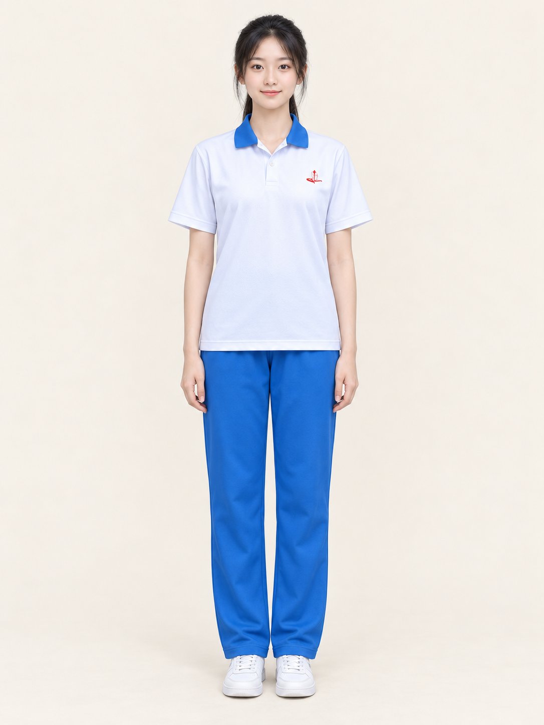 广州大学附属中学夏季校服图片