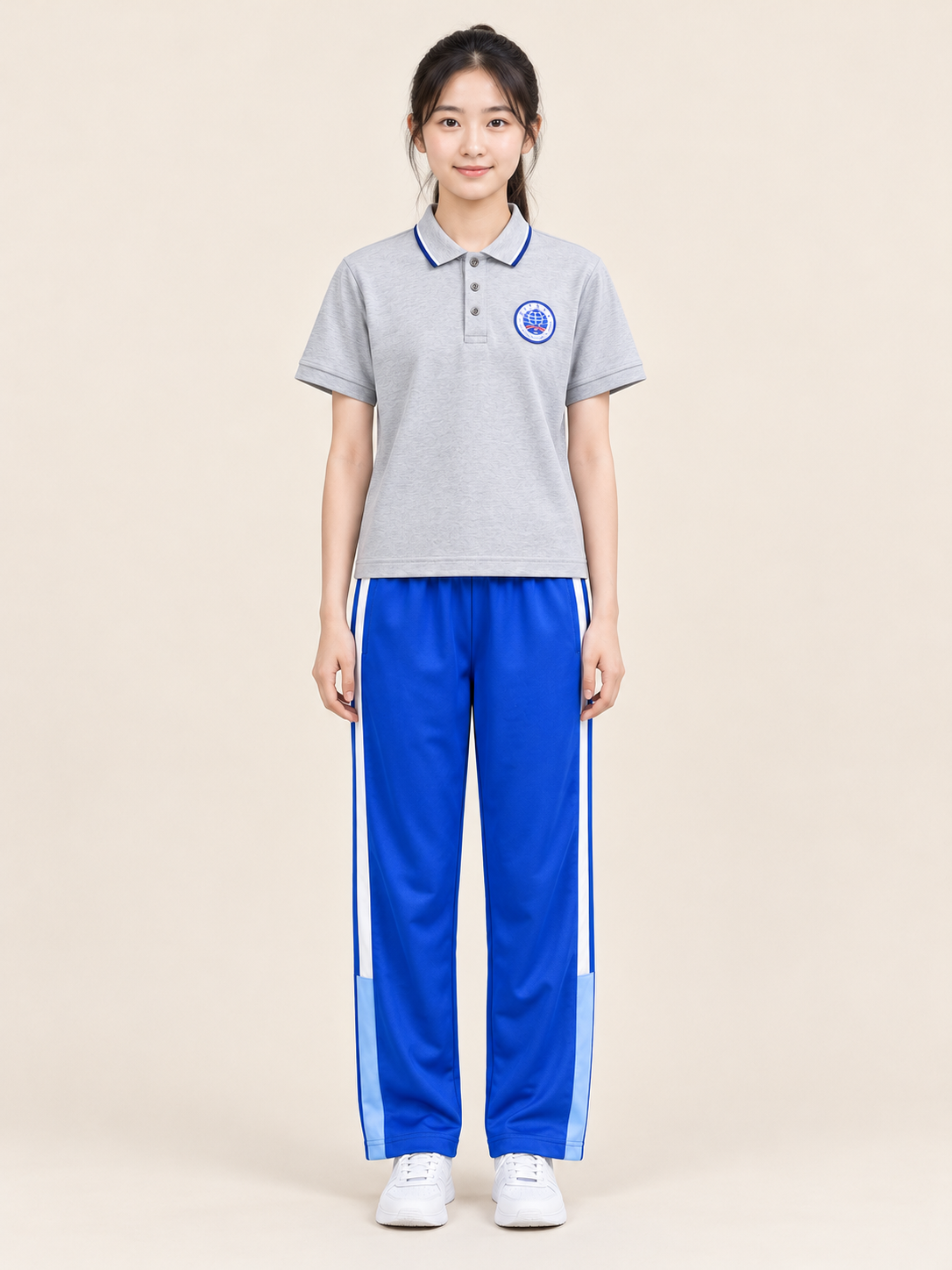 广东华侨中学夏季校服图片