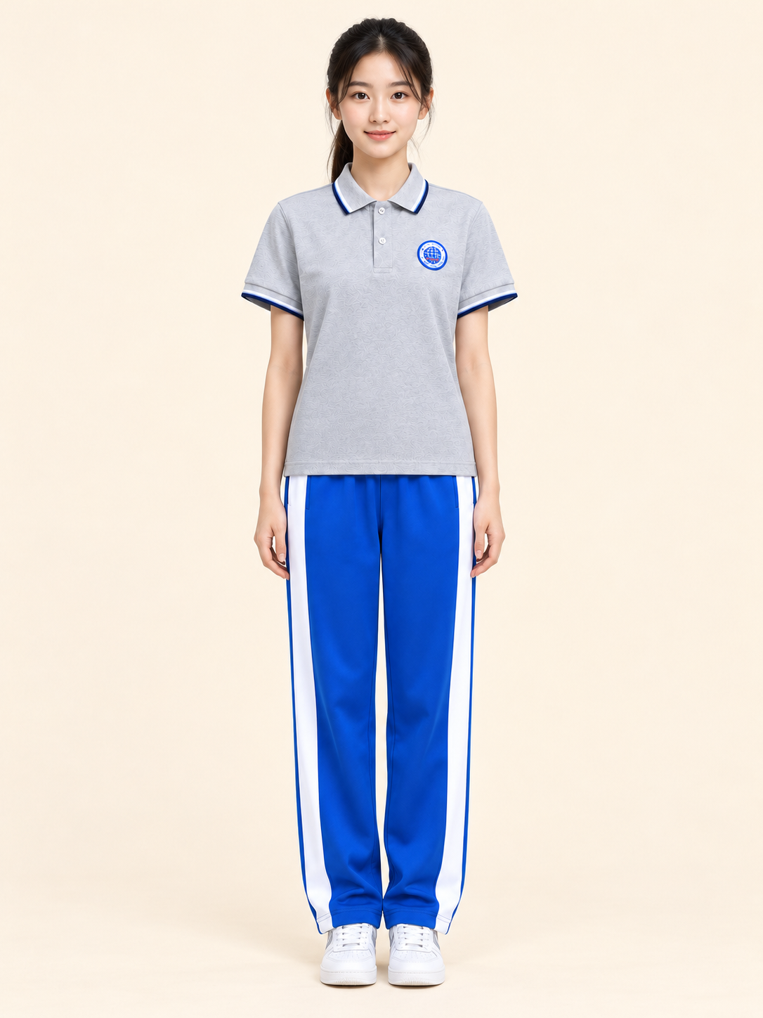 广东华侨中学夏季校服图片