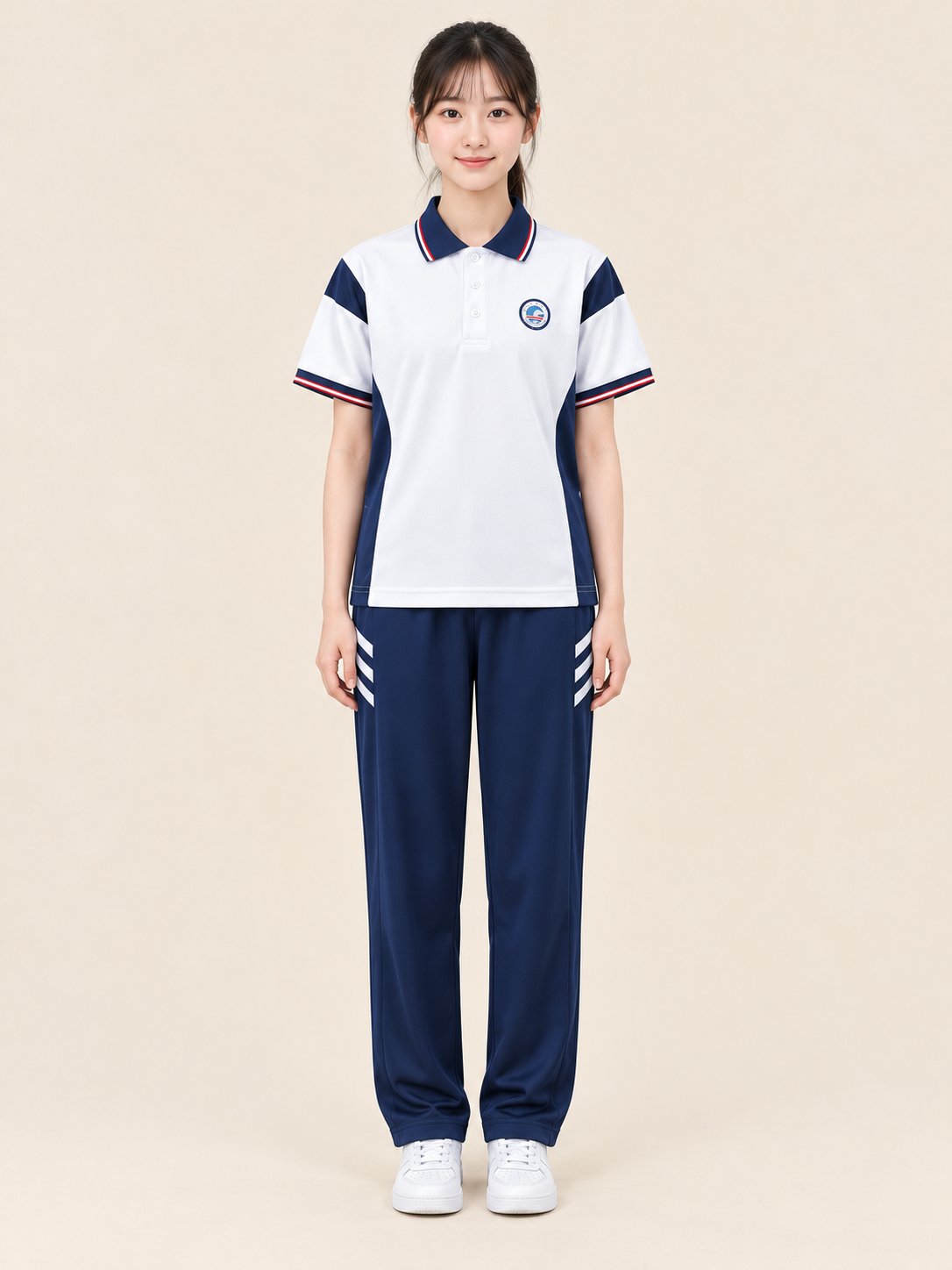 广州市铁一中学校服图片