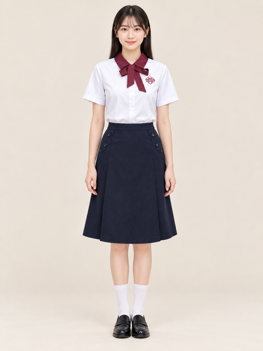 广州市执信中学高中西式制服图片